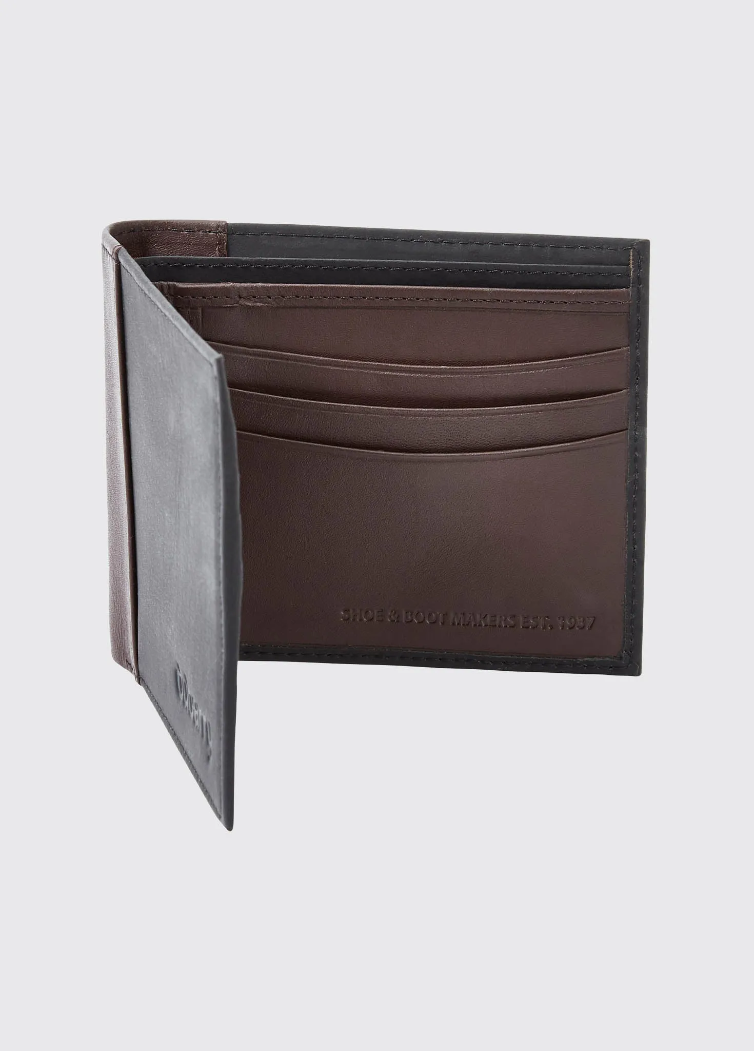 Rosmuc Mens Leather Wallet - Black/Brown