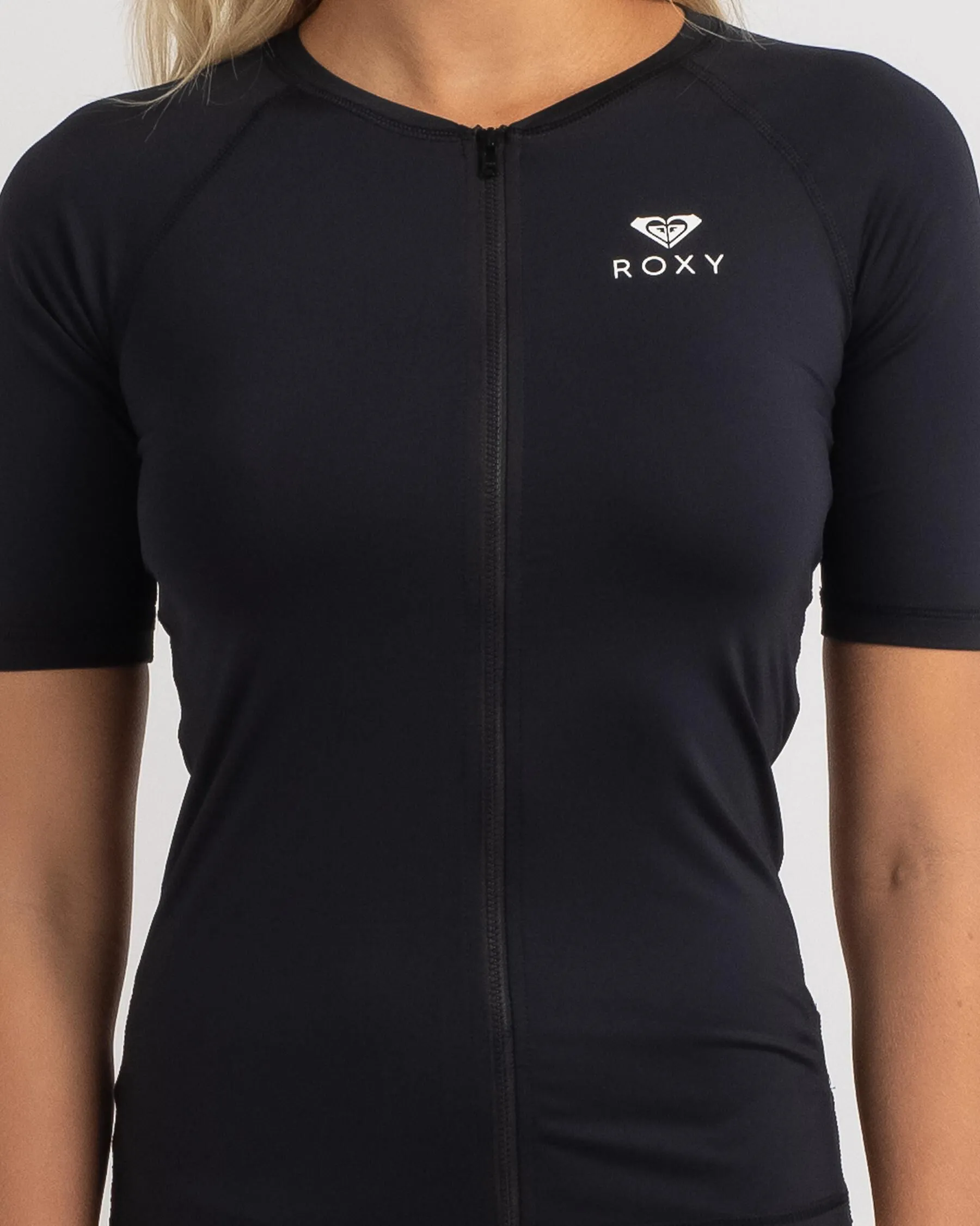 Roxy Essentials Short Sleeve Zipped Rash Vest
