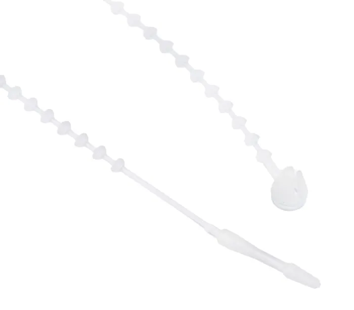 RS PRO Cable Tie, 143mm x 1.8mm, White Nylon, Pk-1000