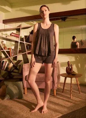 Ruffle Tank & Shorts Pyjama Set