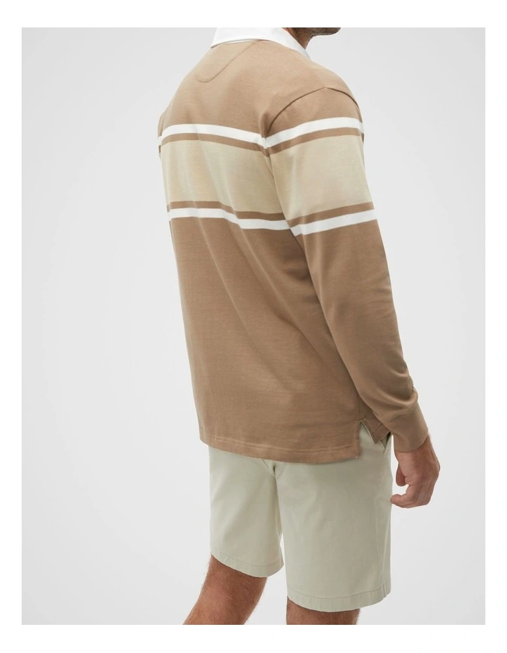 Rugby Polo in Sepia Multi