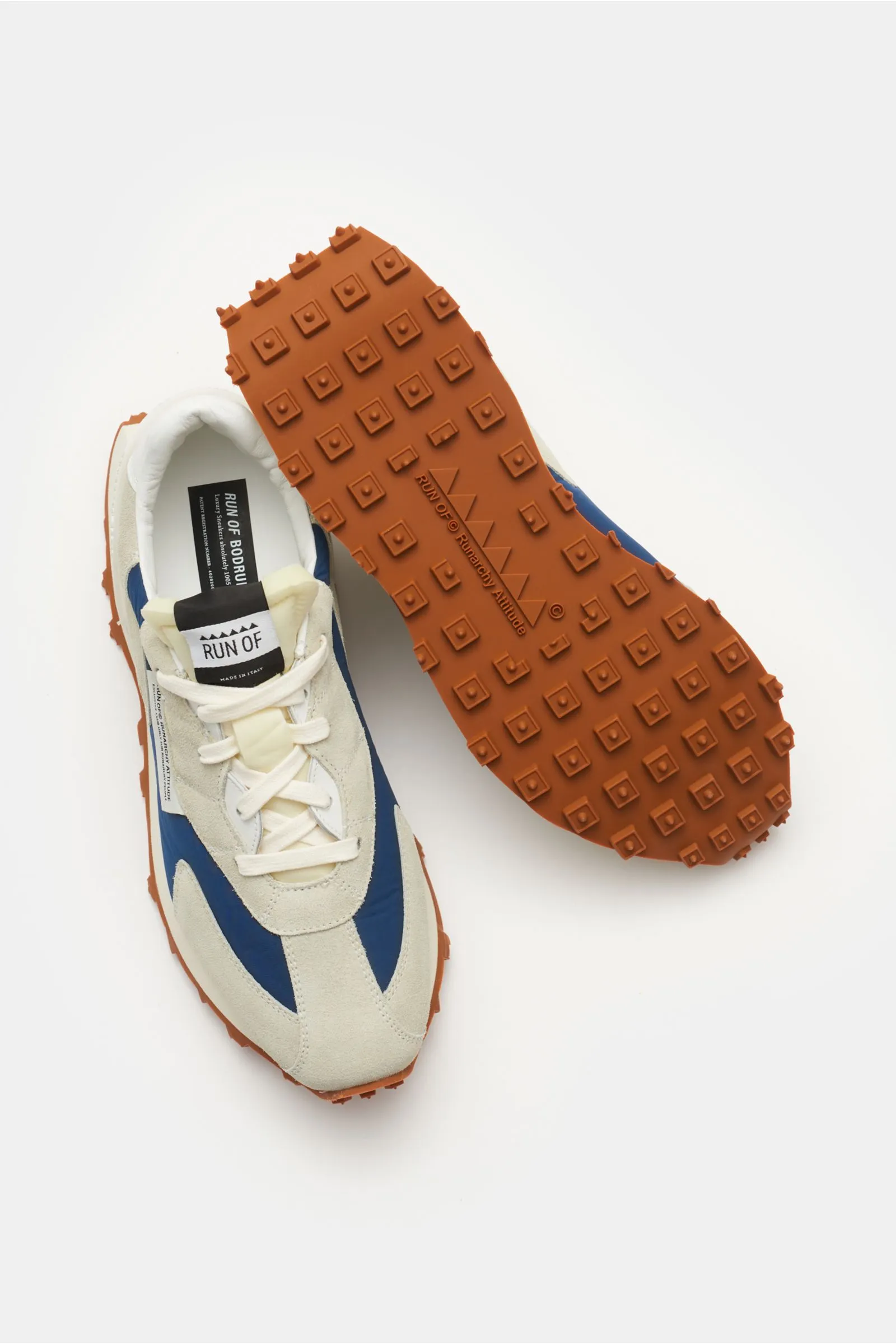 RUN OF sneakers 'Bodrum Blue' dark blue/sand