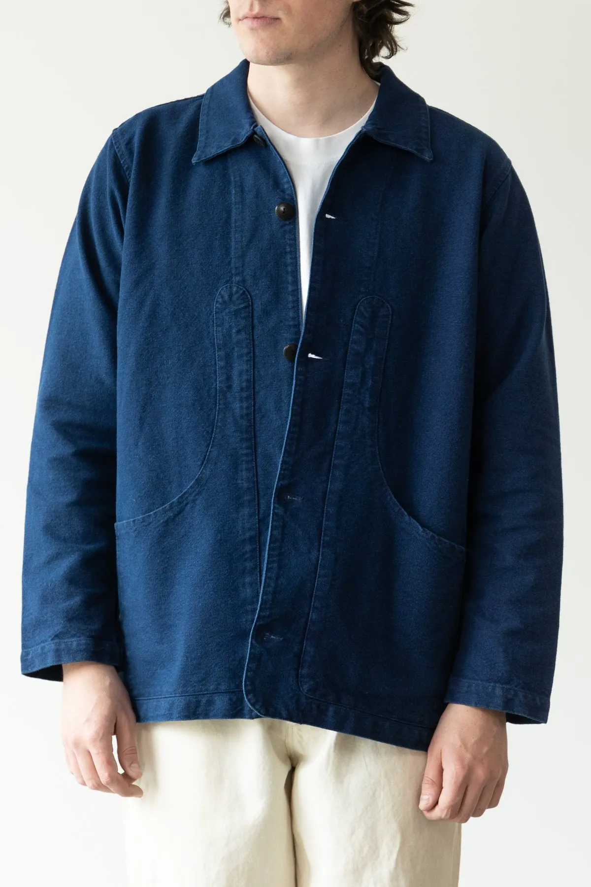 Rustic Plainweave Hunting Jacket - Indigo