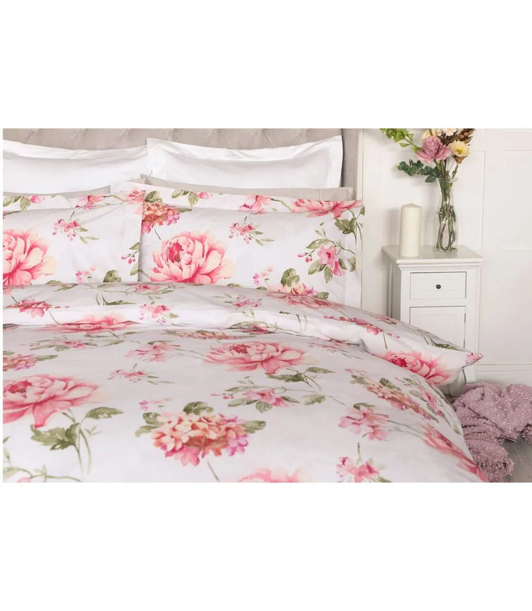 Saara duvet cover set blush Belledorm
