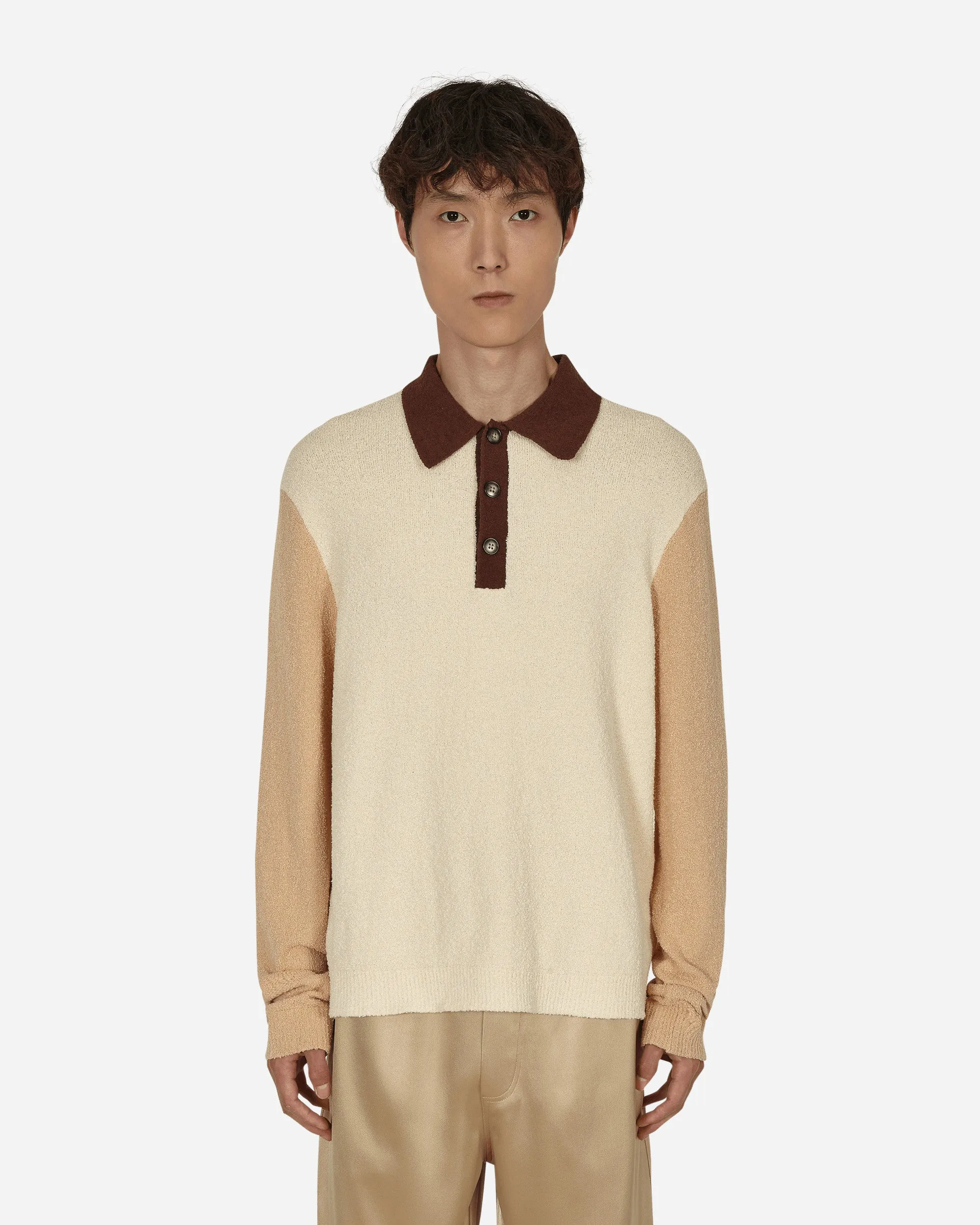 Saber Terry Cloth Polo Shirt Beige