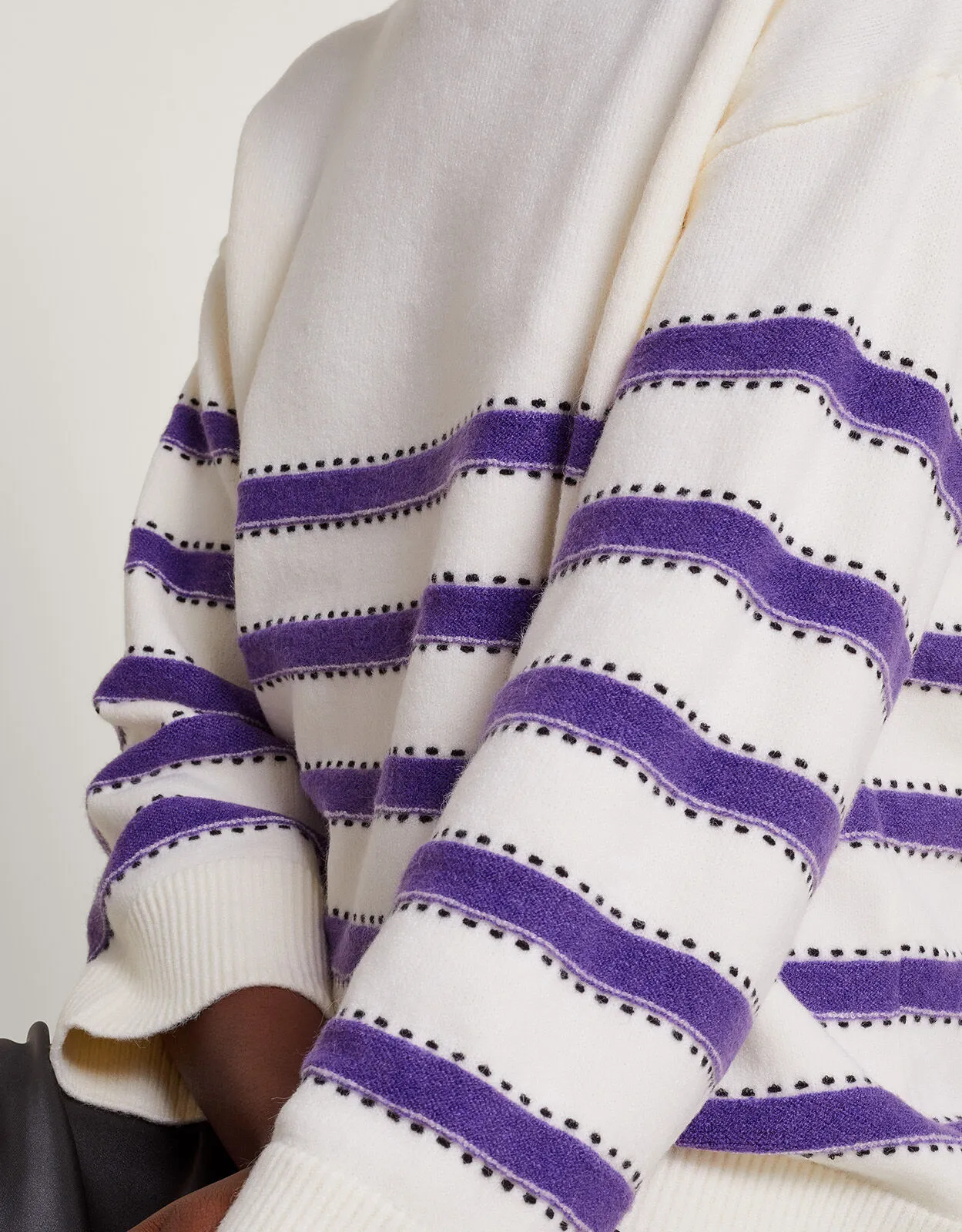 Sable Stripe Jumper Ivory
