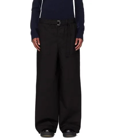 Sacai Black Ripstop Trousers