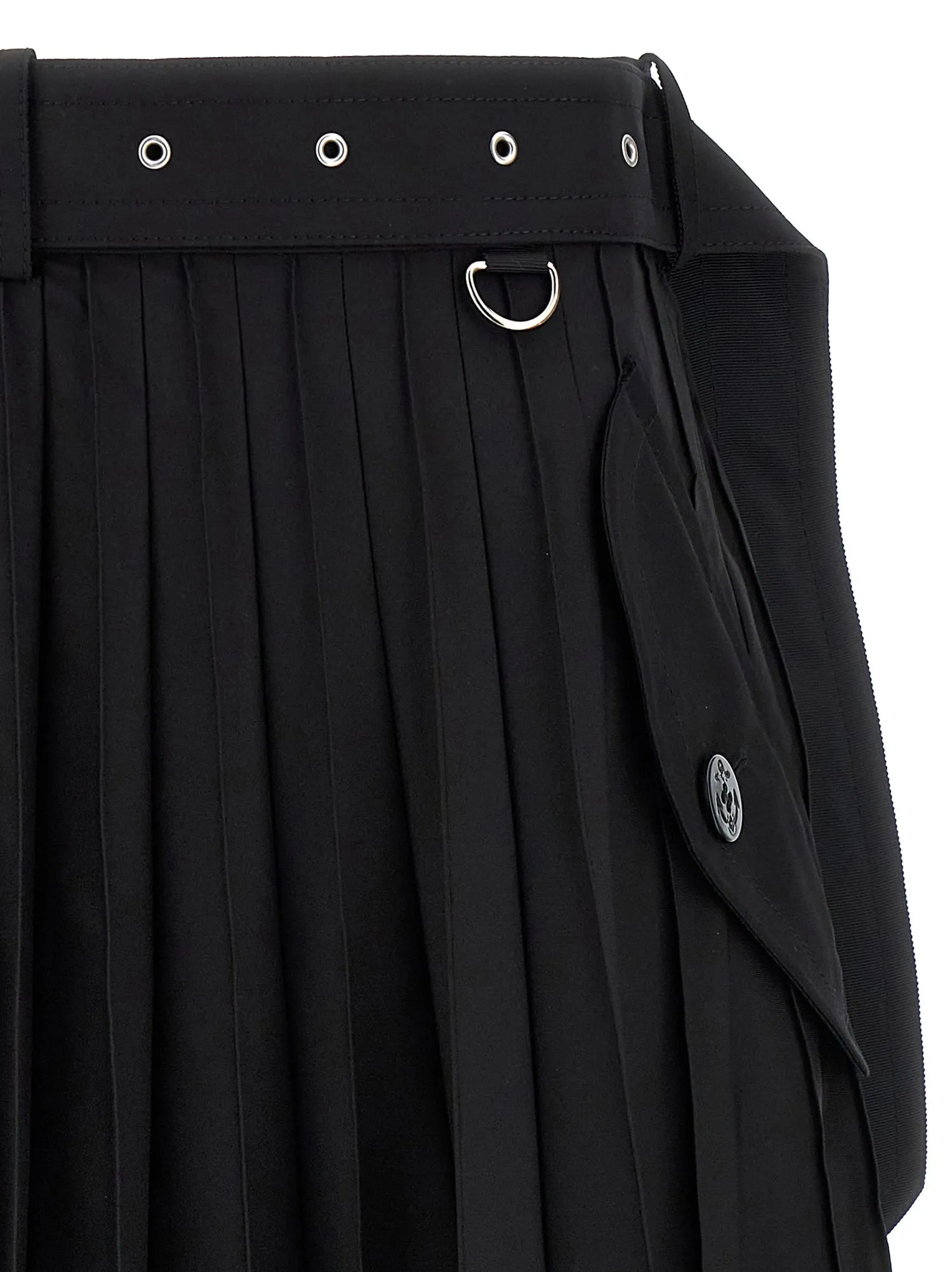 Sacai    Sacai Long Pleated Skirt
