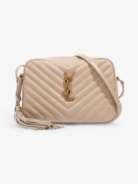 Saint Laurent Lou Camera Beige Leather