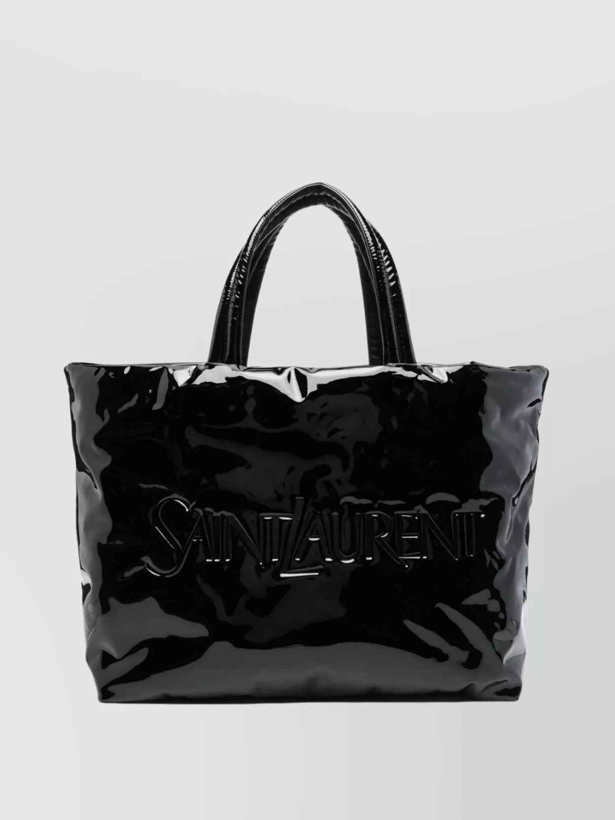 Saint Laurent   Maxi tote bag dimensions patent finish handles