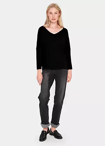 Saint Tropez Mila V-Neck Pullover | Kaleidoscope