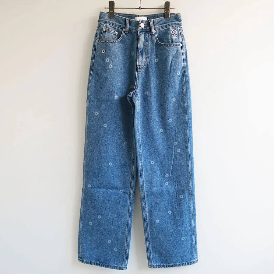SALE 60%OFF ! 【Kijun/キジュン】High-Rise Flower Jeans 24PSW307