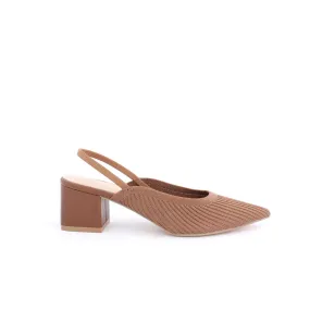 SALENTEES SLINGBACK PUMPS - BROWN