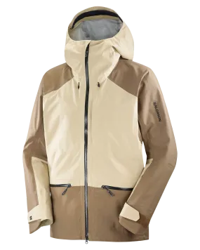 Salomon Absolute 3L Snow Jacket - White Pepper Shitake