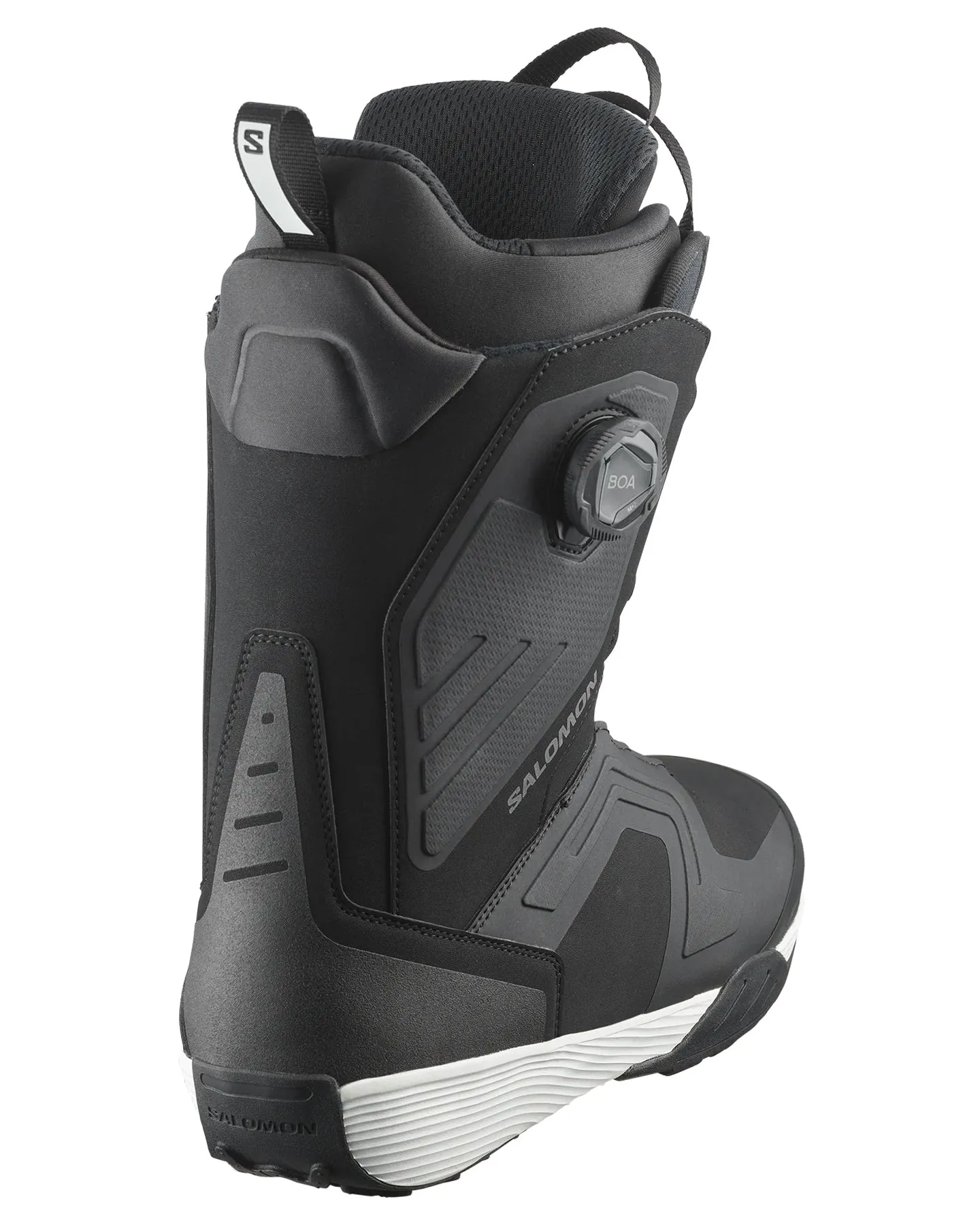 Salomon Dialogue Dual Boa Snowboard Boots - Black / Black / White - 20