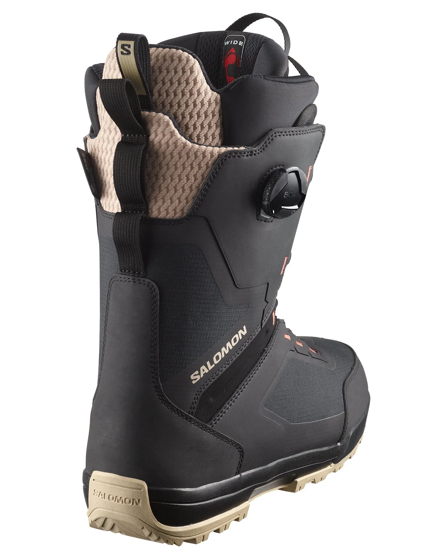 Salomon Echo Dual Boa Wide Snowboard Boot - Spray Green / Black / Hot 