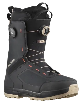 Salomon Echo Dual Boa Wide Snowboard Boots - Spray Green / Black / Hot Coral - 2024 | Shop Snowboard Boots at Trojan Wake Ski Sn