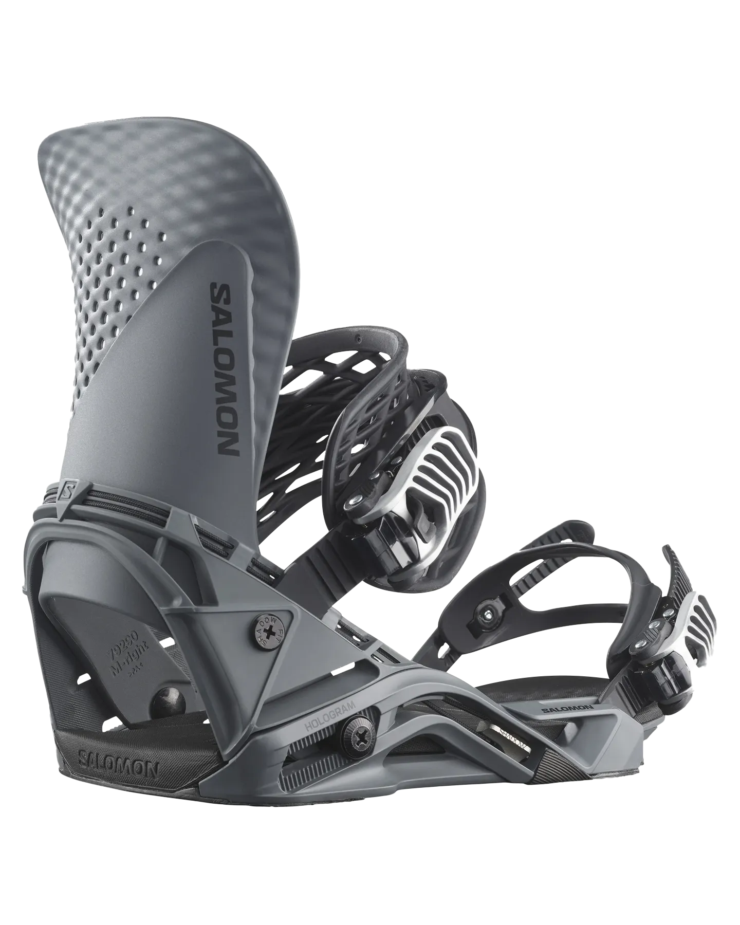 Salomon Hologram Snowboard Bindings - Gray - 2024 | Shop Snowboard Boots at Trojan Wake Ski Snow & Snow Skiers Warehouse