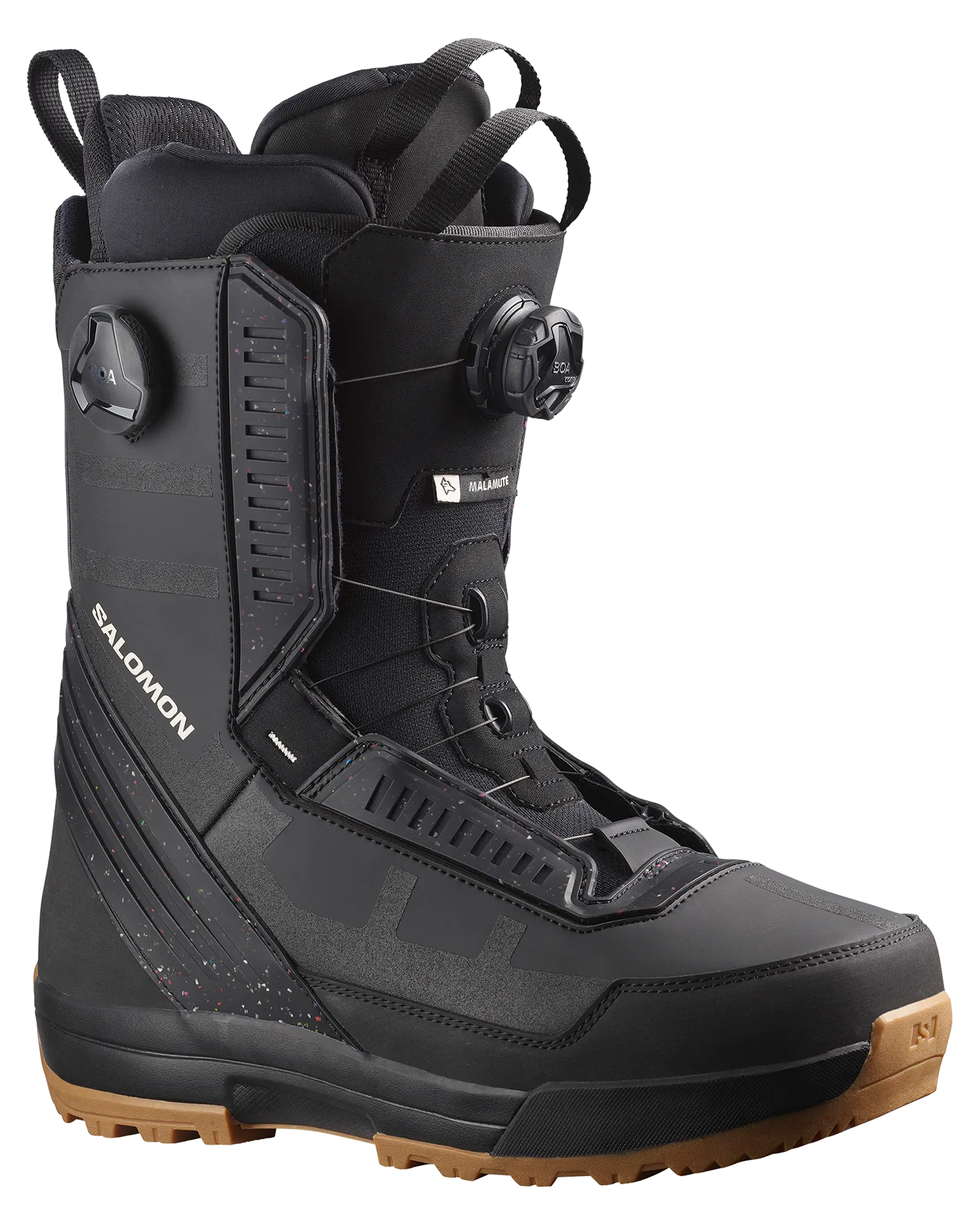 Salomon Malamute Dual Boa Snowboard Boots - Black / Black / Black - 2024 | Shop Snowboard Boots at Trojan Wake Ski Snow & Sn