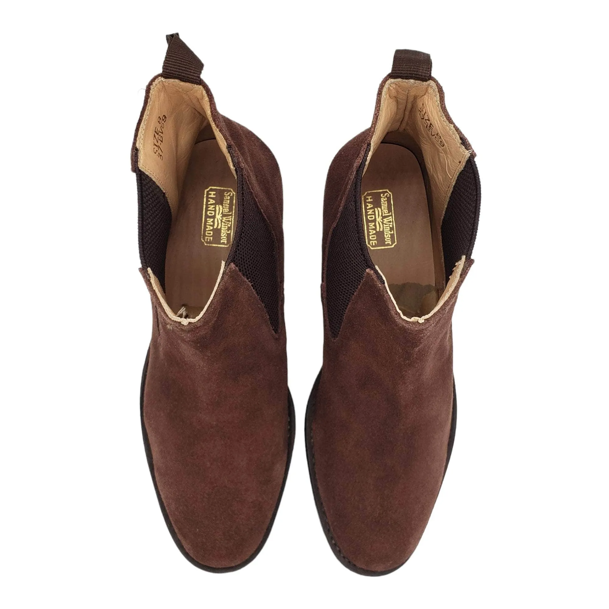 Samuel Windsor Brown Suede Chelsea Boots