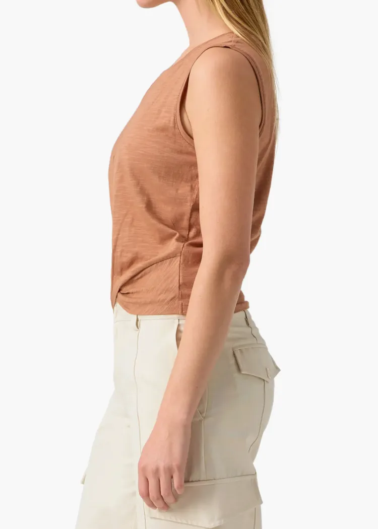 Sanctuary Twisted Tank - Mocha Mousse