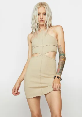 Sand Halter Dress-