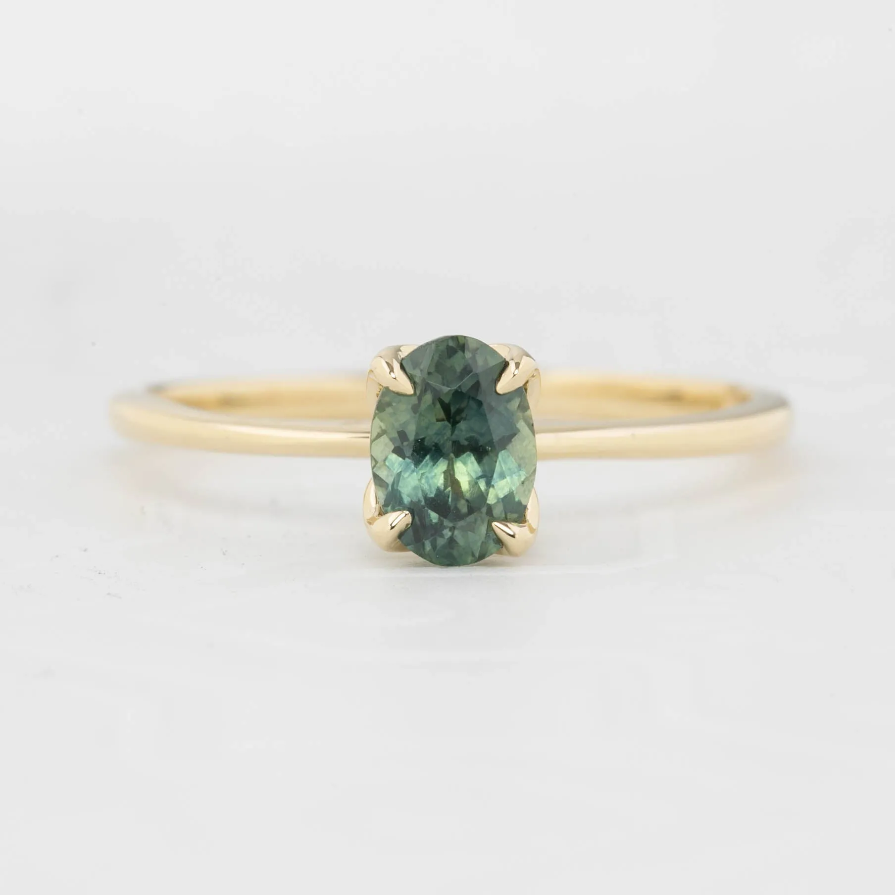 Sara Ring - 0.80ct Green Montana Sapphire (One of a kind)