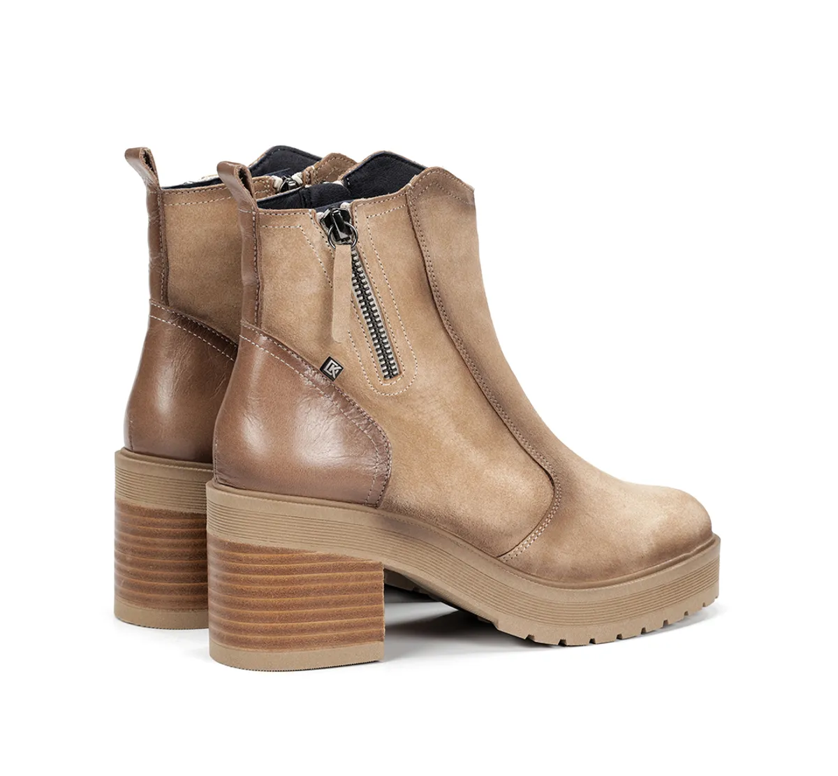 SARAH D9353 Taupe Ankle Boot