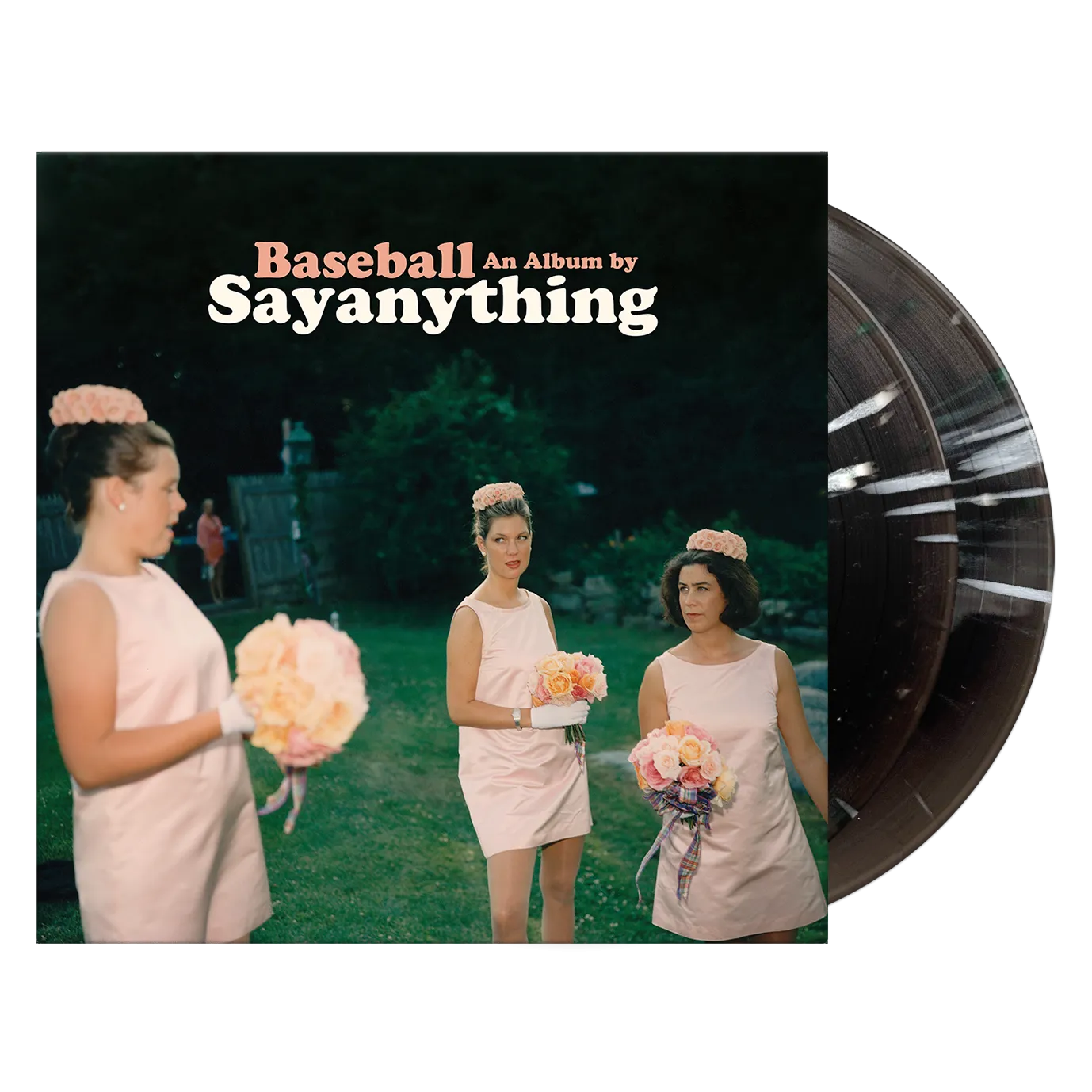 SAY ANYTHING ‘BASEBALL’ 2LP (Limited Edition – Only 300 Made, Black Ice Ghostly w/ Bone, Pink & Evergreen Splatter Vinyl)