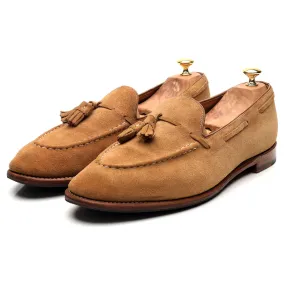 'Scottie' Sand Brown Suede Tassel Loafers UK 12 E