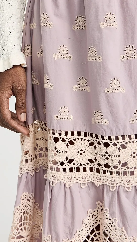 Sea   Joah Embroidery Skirt 