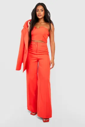Seam Front Straight Leg Dress Pants