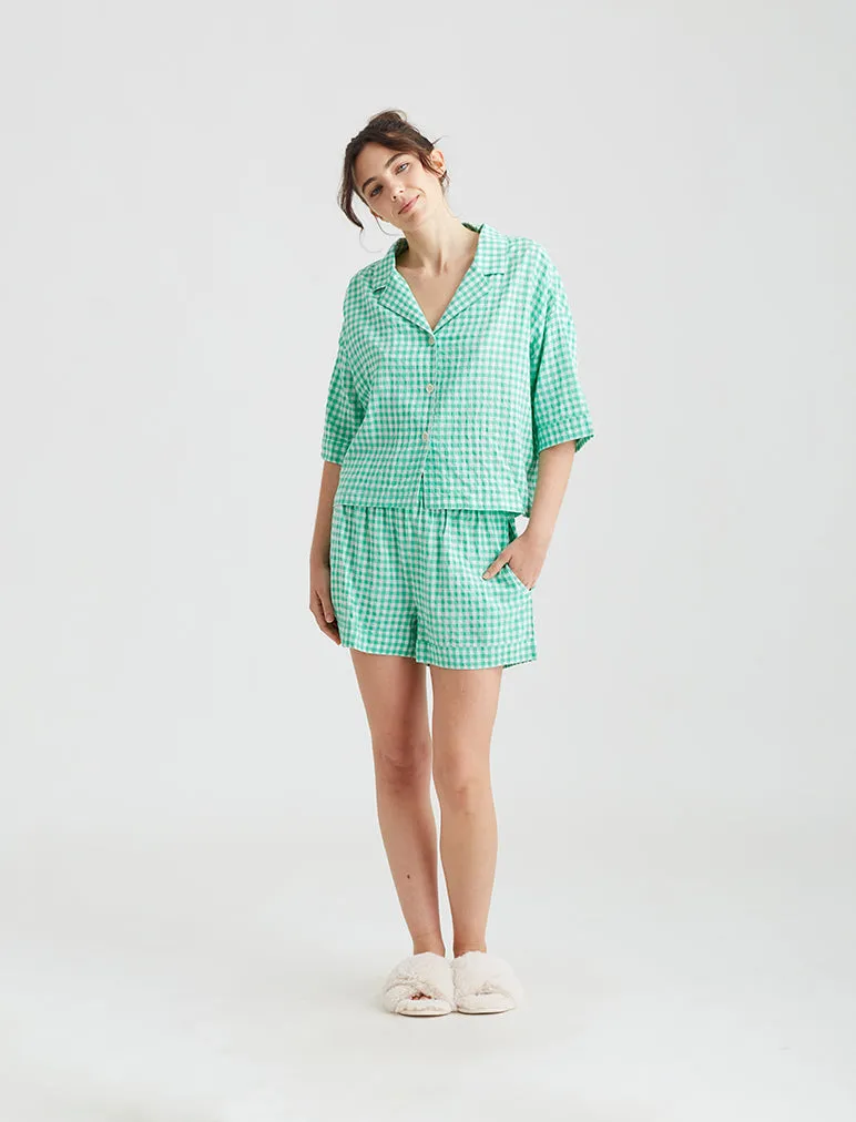 Seersucker Short Sleeve Shirt