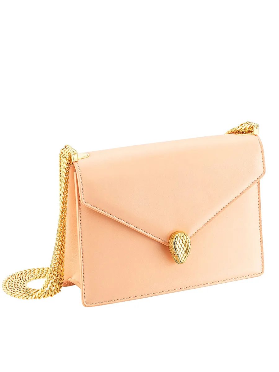 Serpenti Forever Shoulder Bag in Peach