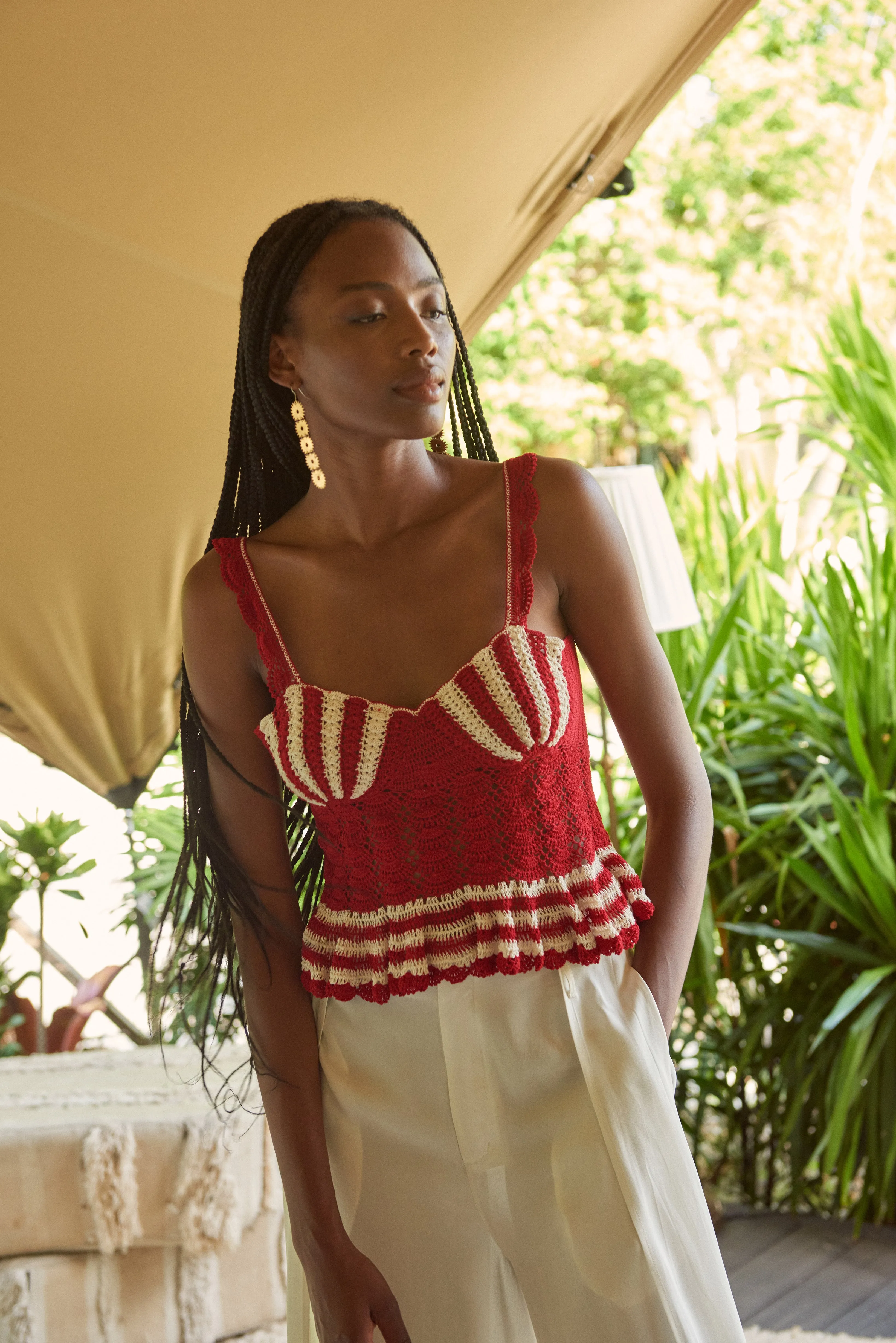 Shell Crochet Tank Top