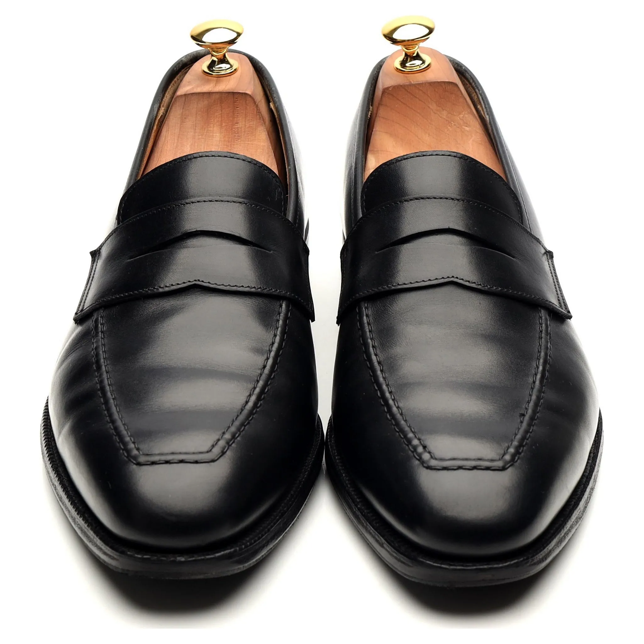 Shipton & Heneage 'Somerset' Black Calf Loafers UK 10.5 E