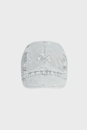 SHIRRING CAP ICE BLUE