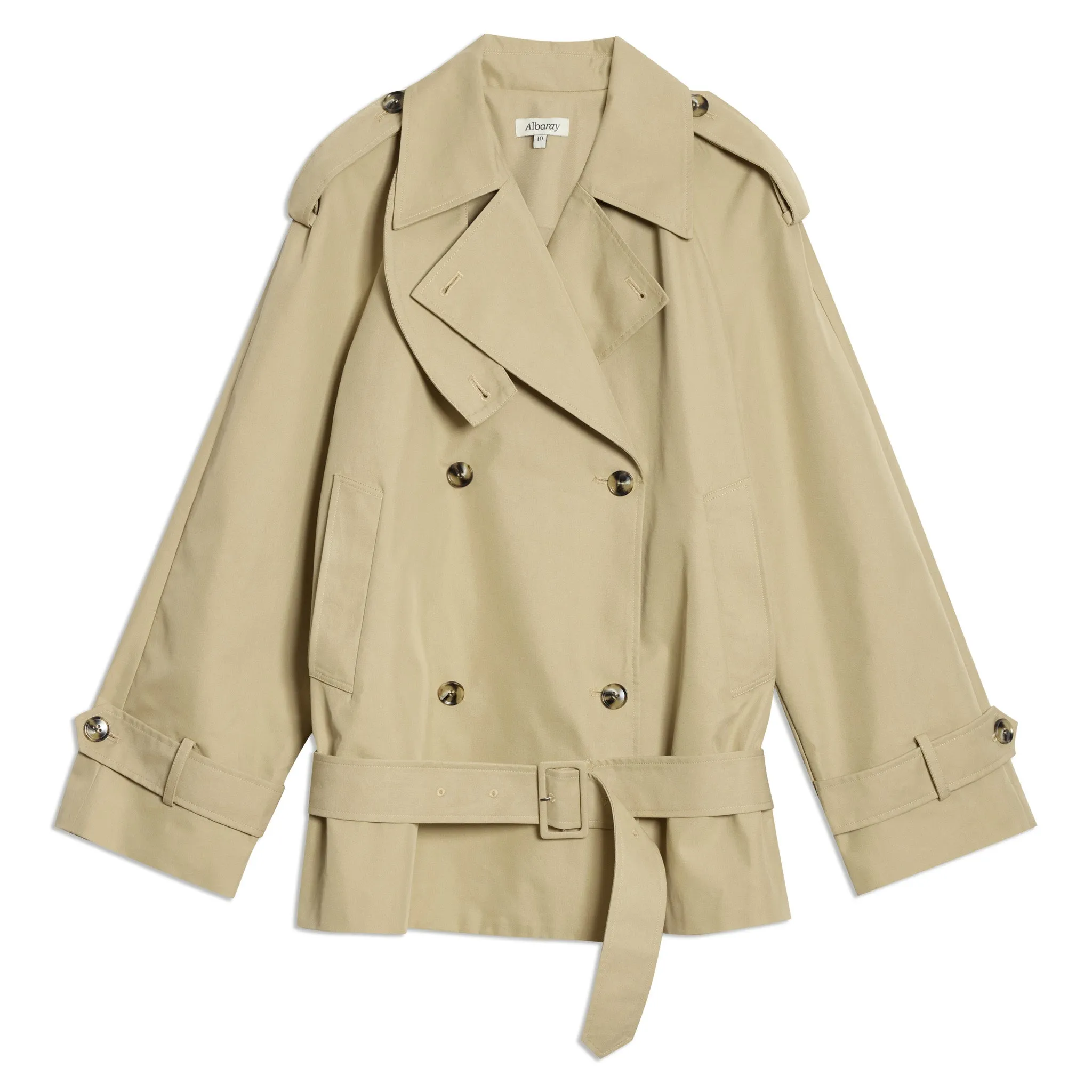 Short Belted Trench Coat