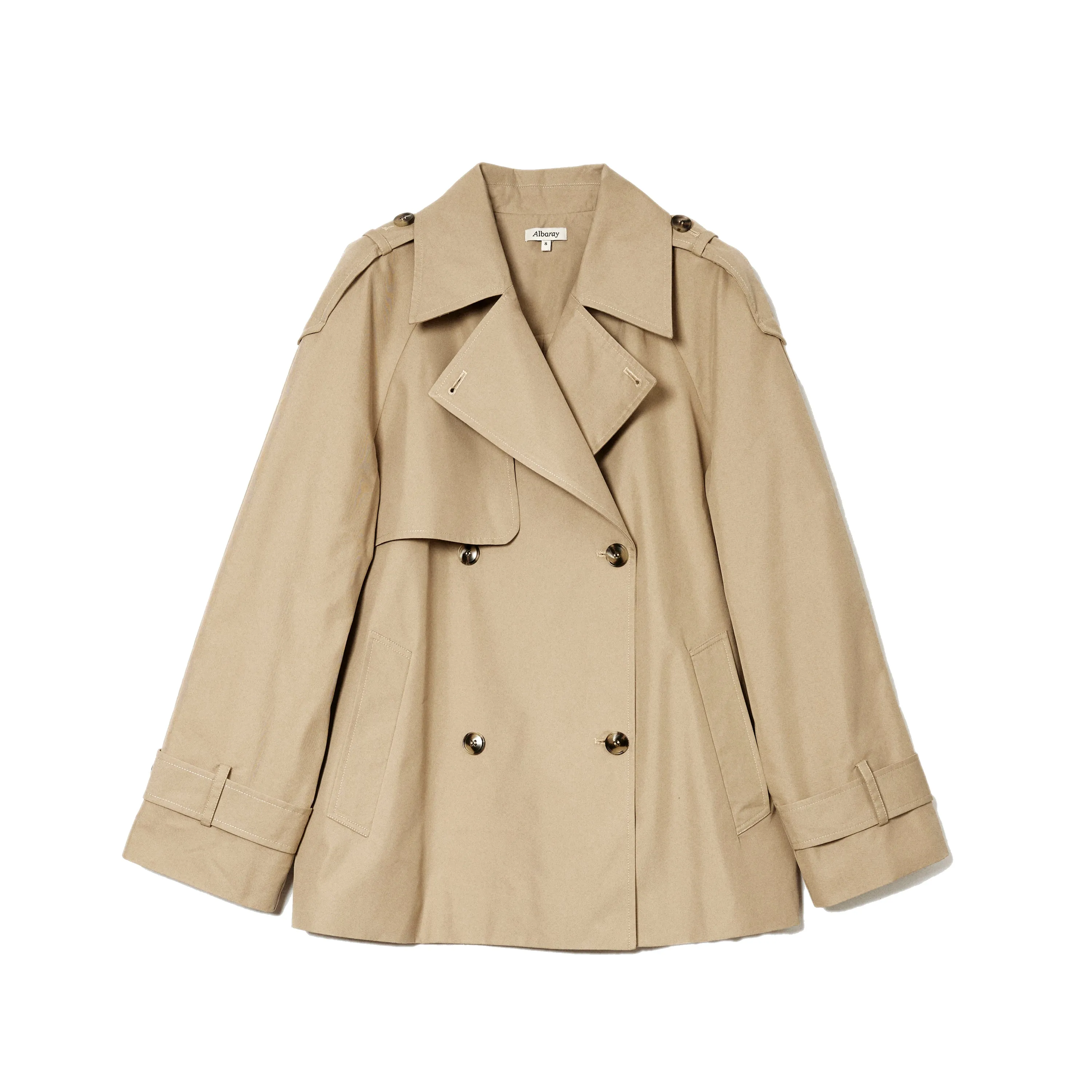 Short Double Breasted Trench Coat