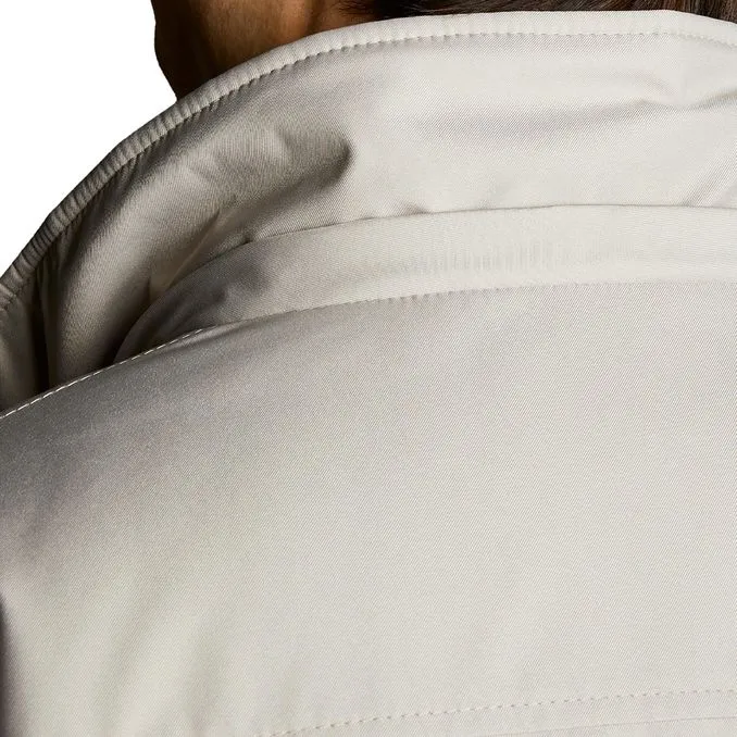 SHORT HOODED DOWN JACKET Man Ivory 