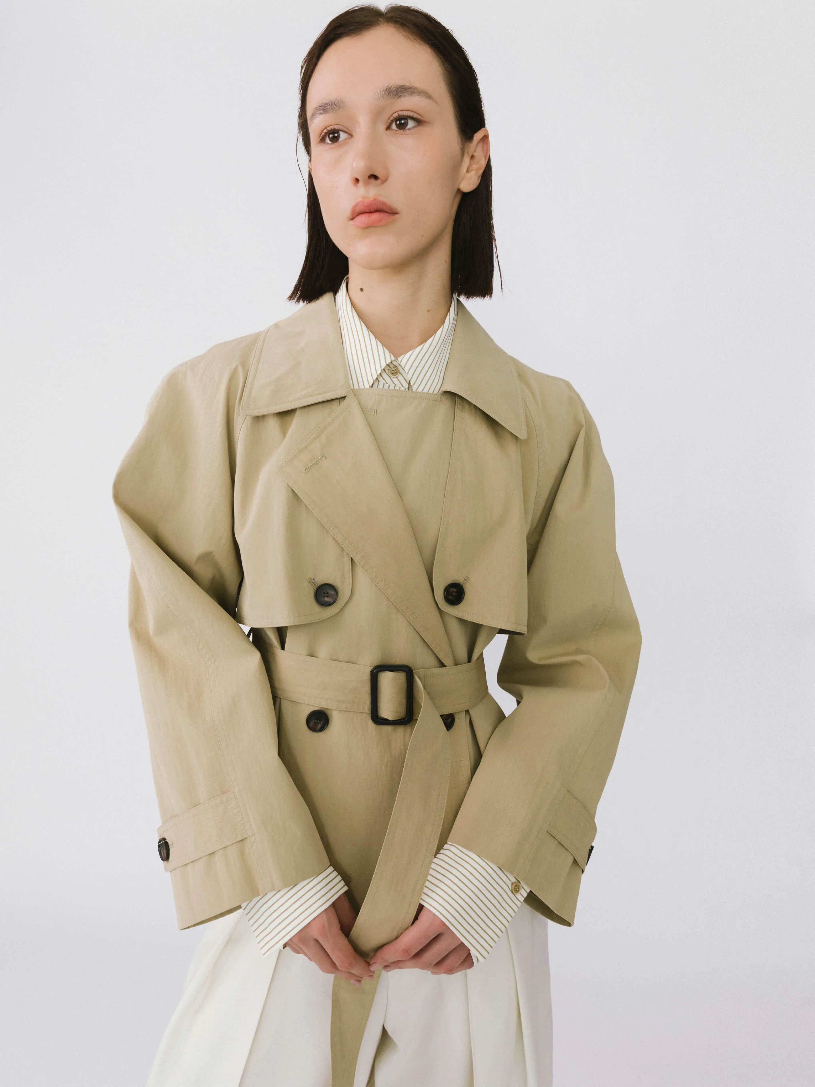 Short Hunting Trench Coat