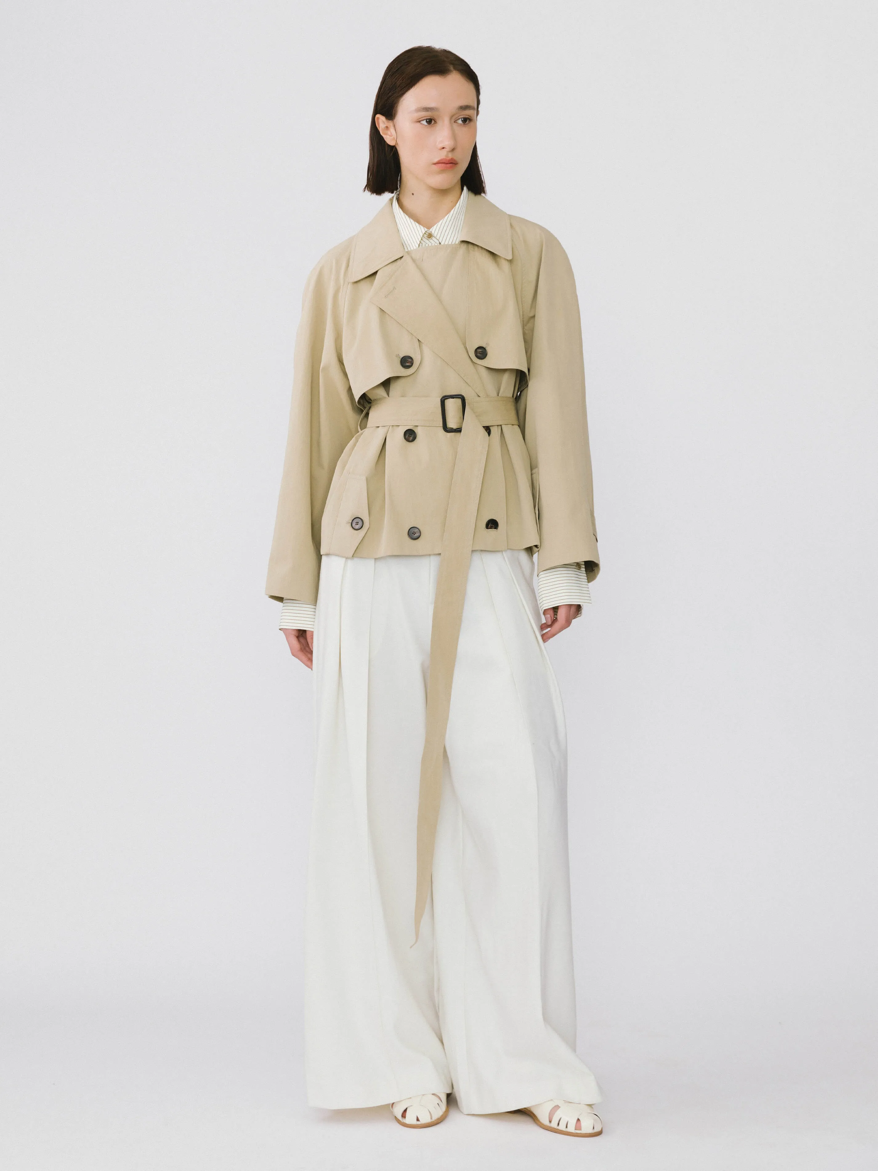 Short Hunting Trench Coat