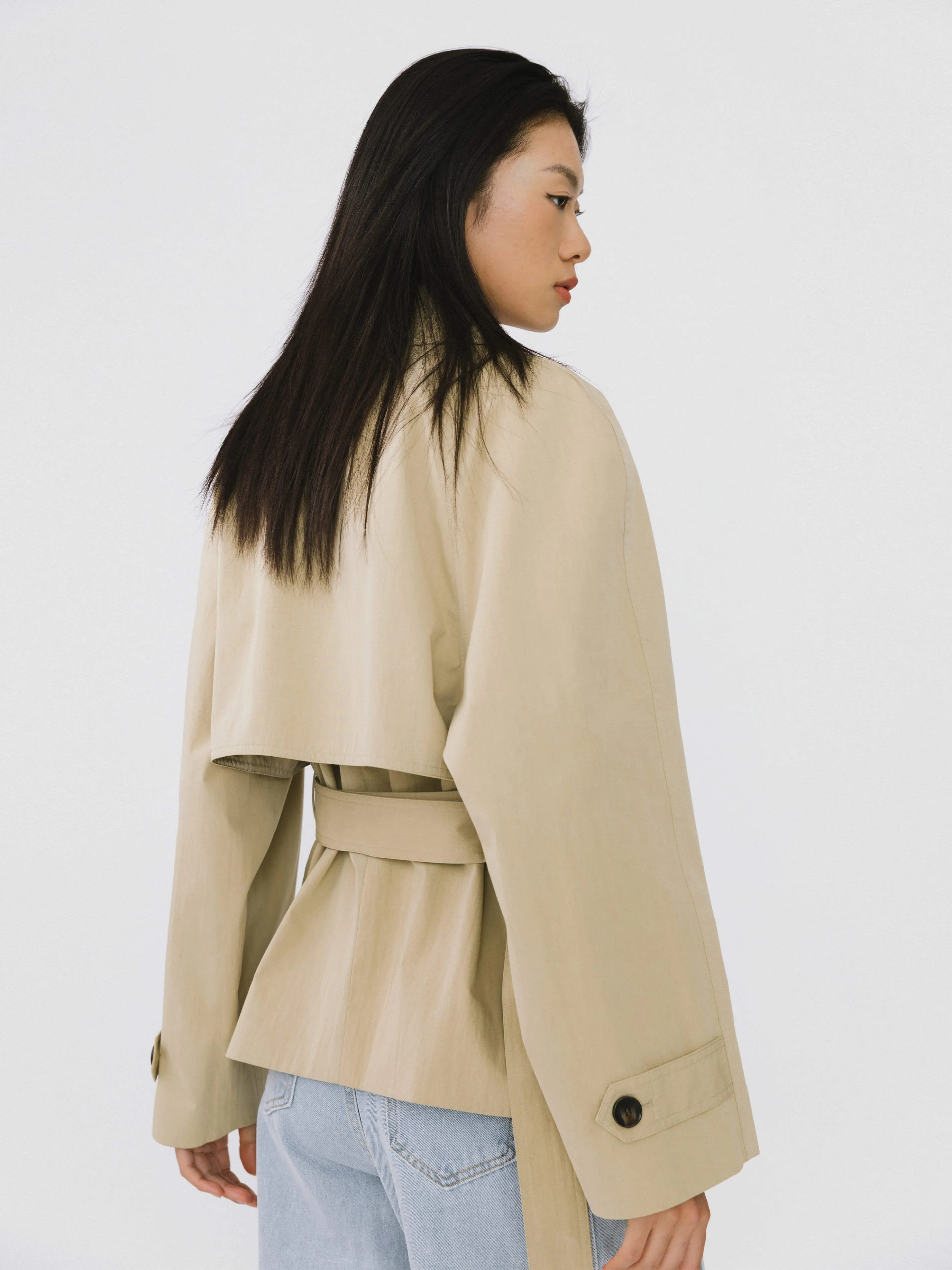 Short Hunting Trench Coat