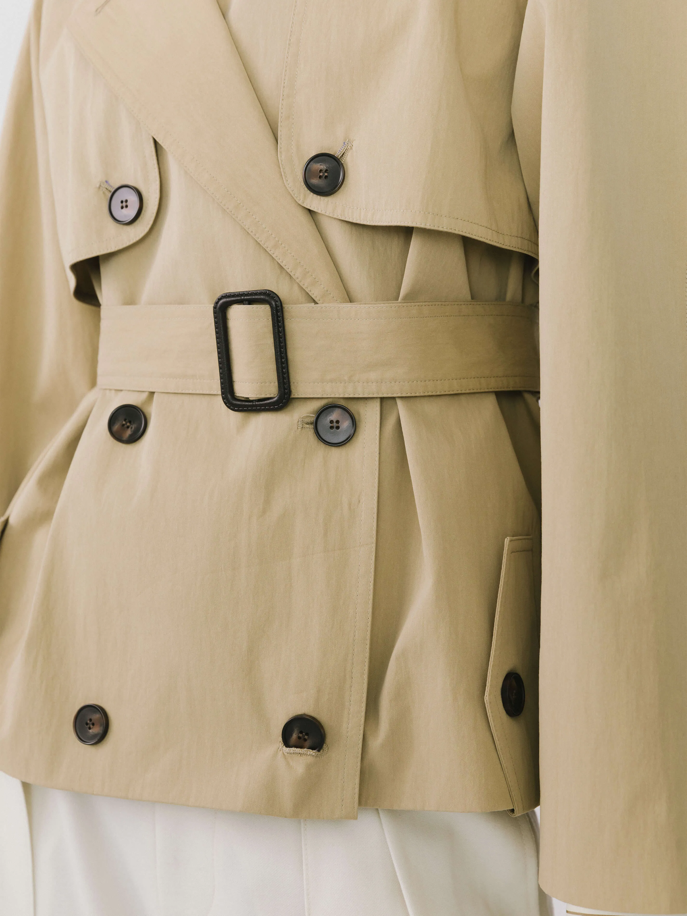 Short Hunting Trench Coat