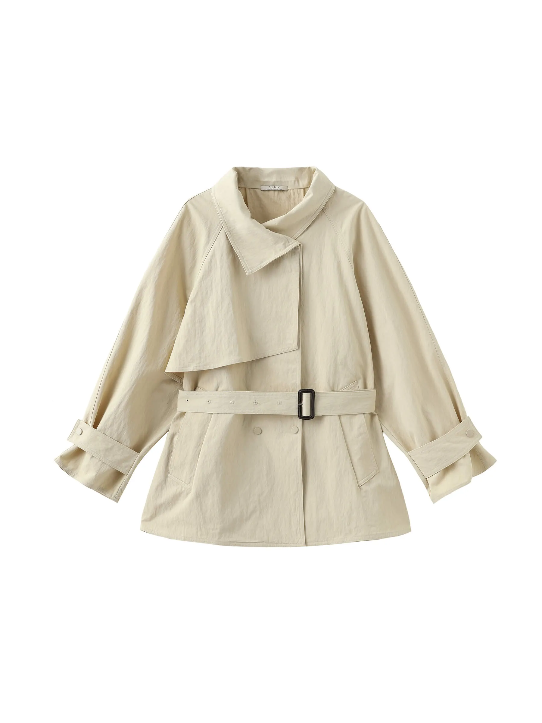 Short Length Belted Trench Coat