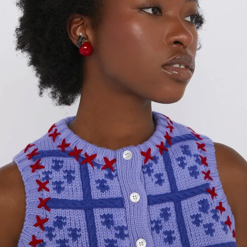 Shrimps Beckett Vest (Purple/Navy/Red)