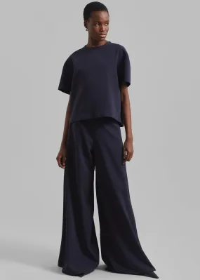 Sierra Wide Leg Trousers - Navy