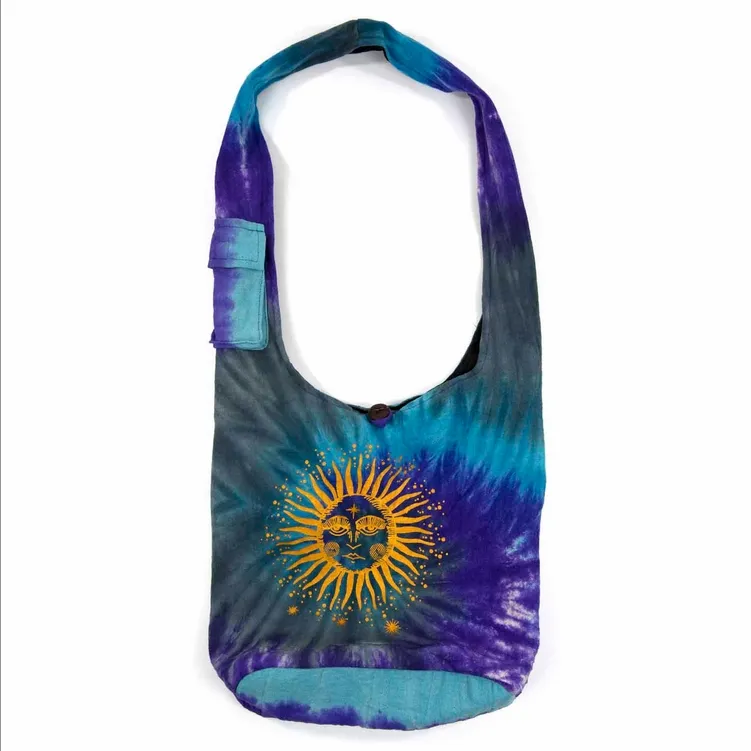 Siesta Tie Dye Sun Shoulder Bag Purple