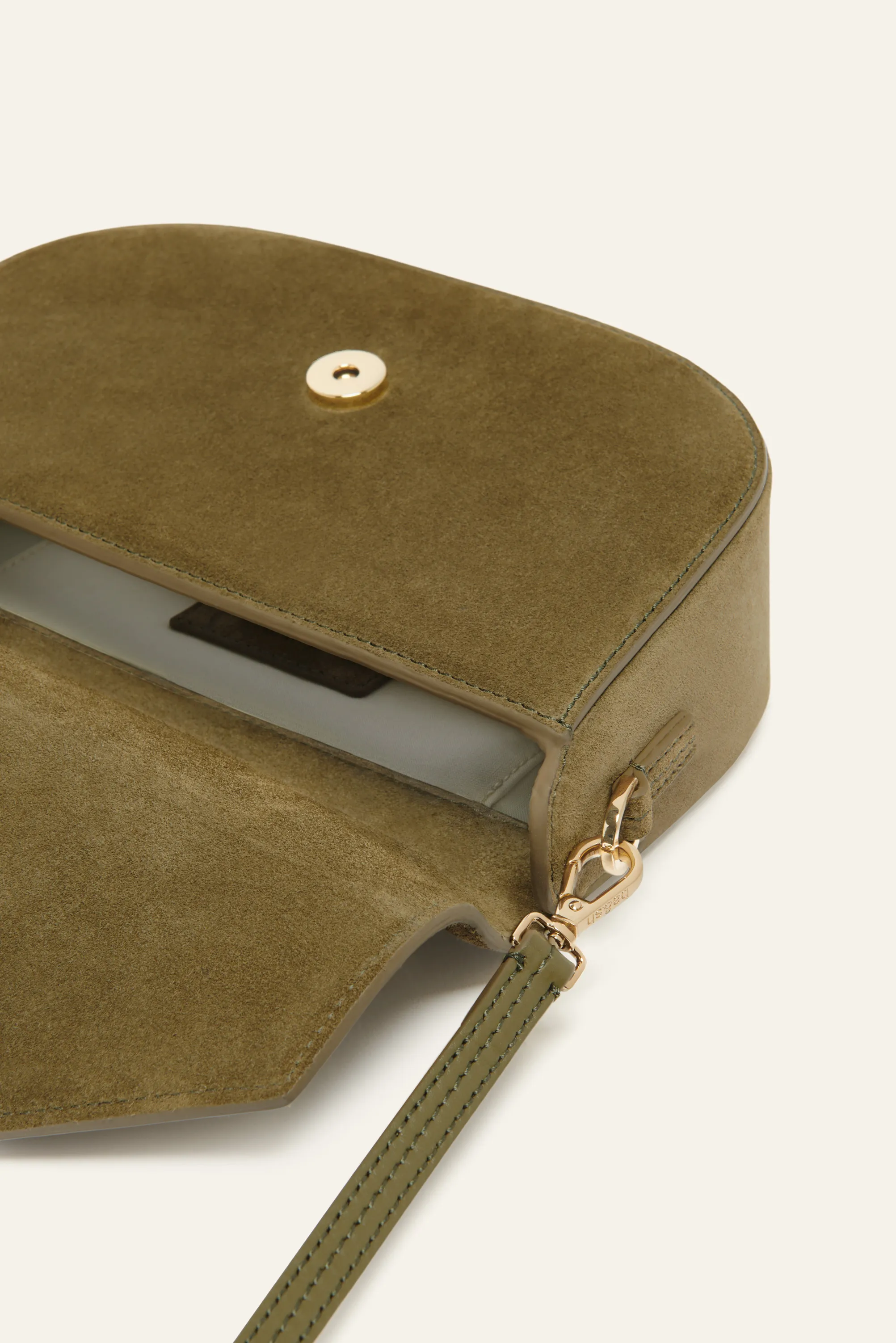 SIGN suede bag
