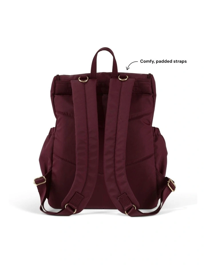 Signature Mulberry Nylon Nappy Backpack in Brown